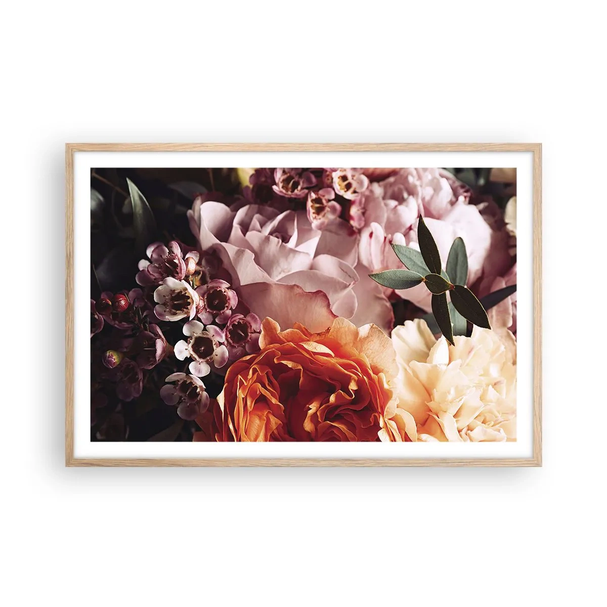 Póster en marco roble claro - Belleza envolvente - 91x61 cm