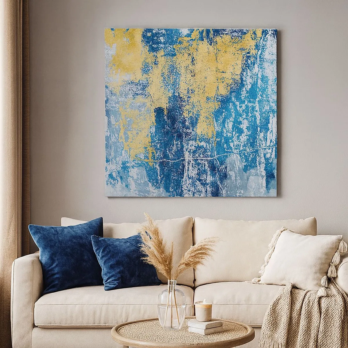 Cuadro sobre lienzo - Impresión de Imagen - Una abstracción serena - 30x30 cm