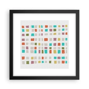 Póster en marco negro - Juego desconocido - 30x30 cm