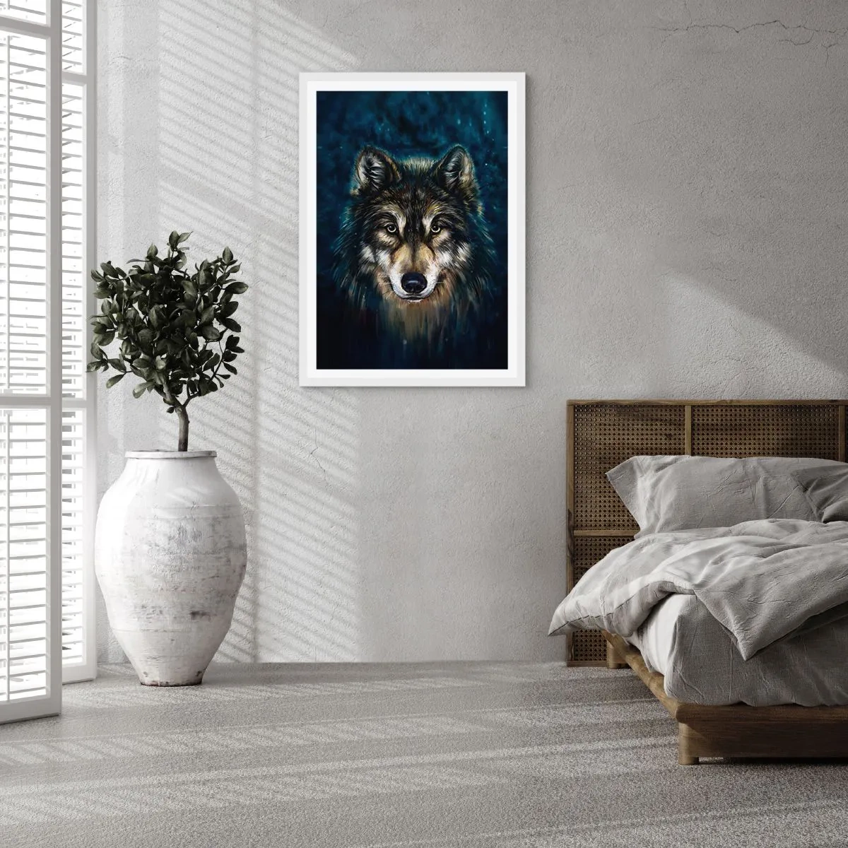 Póster en marco blanco - ¿Alfa? Y omega - 50x70 cm