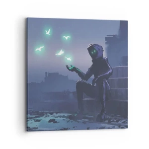 Cuadro sobre lienzo - Impresión de Imagen - La vida volverá - 70x70 cm