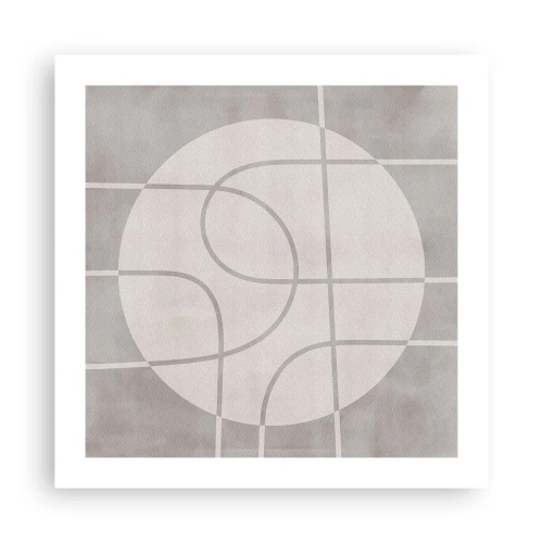 Póster - Circular y rectilíneo - 50x50 cm