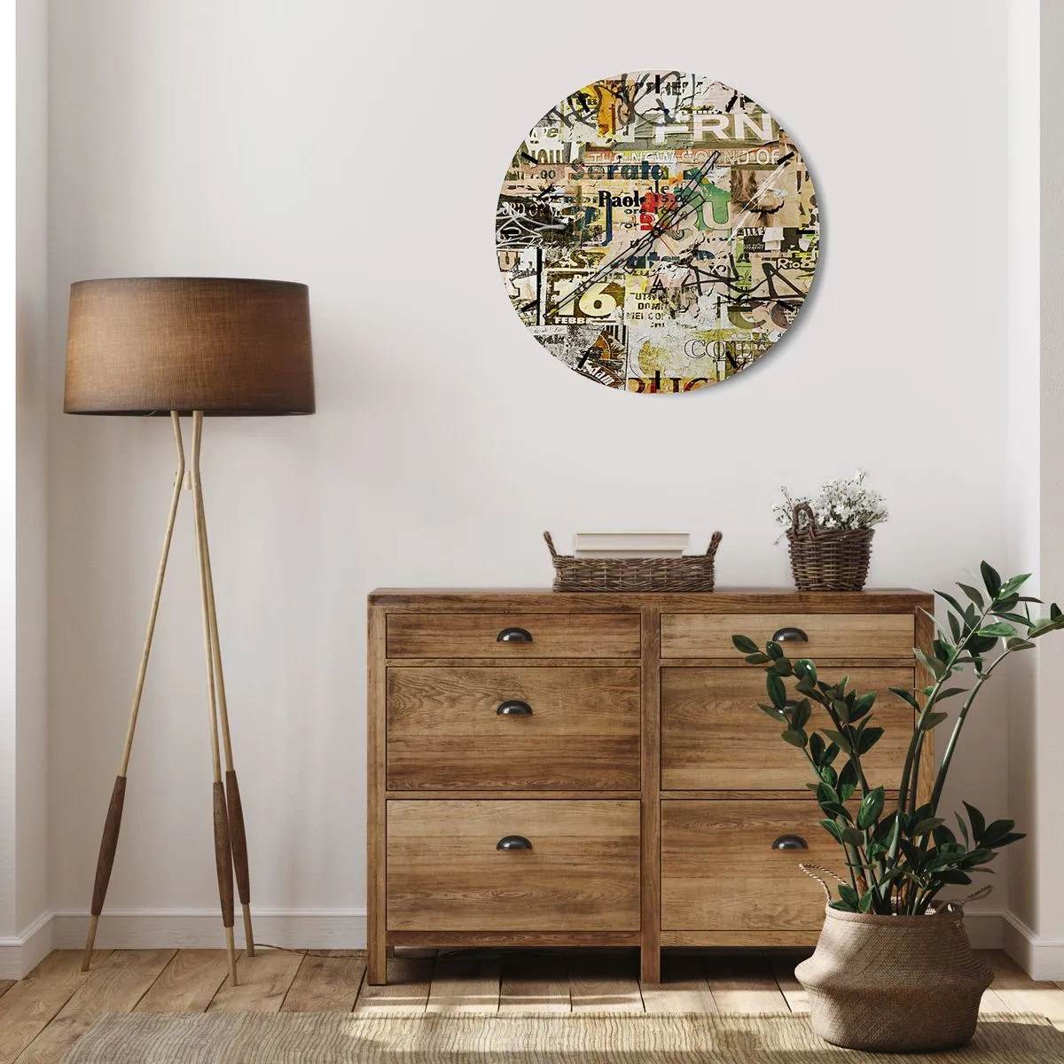 Reloj de pared - Reloj de vidrio - Oh, está sucediendo... - 30x30 cm