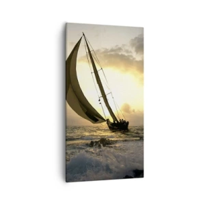 Cuadro sobre lienzo - Impresión de Imagen - En contra y a favor del viento - 55x100 cm