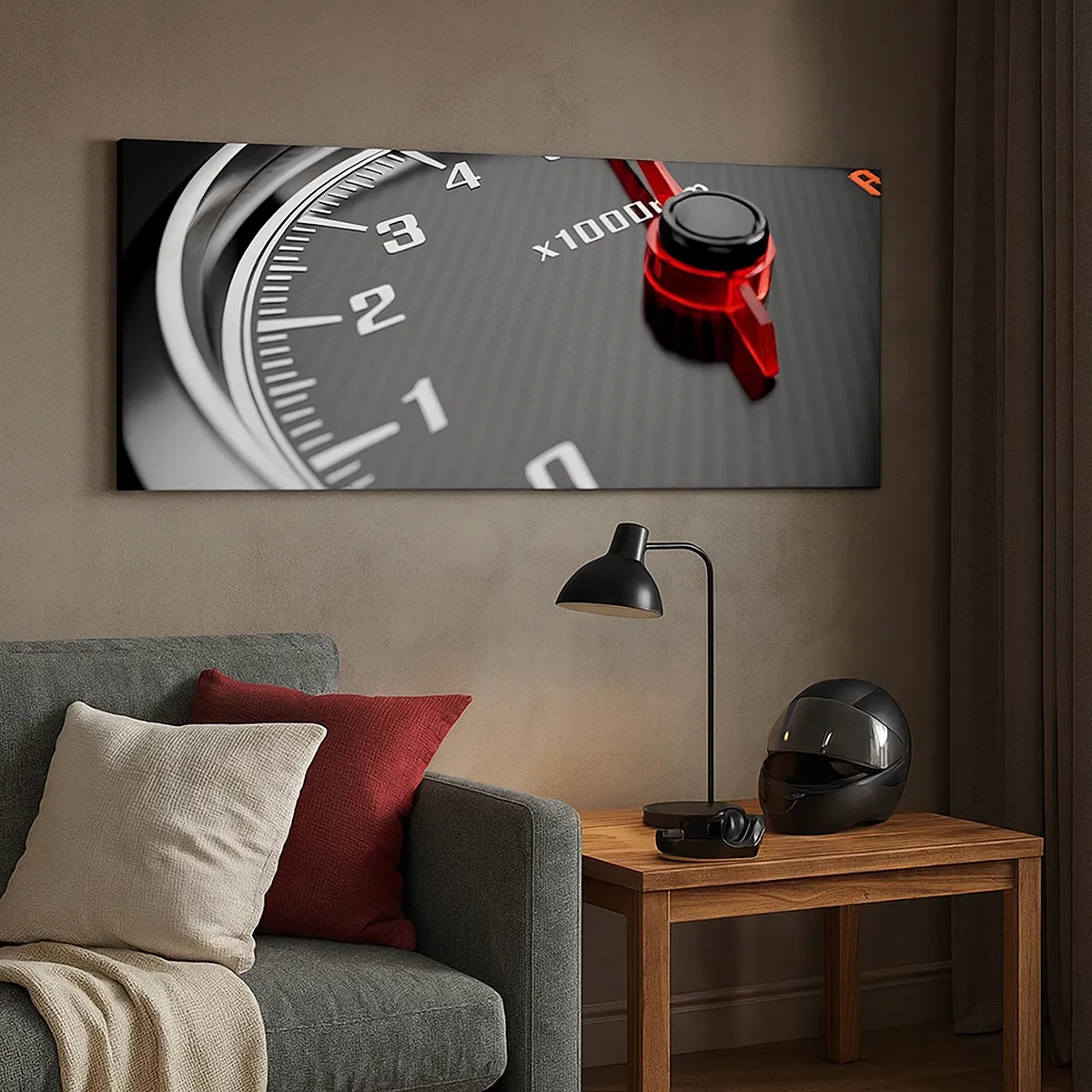 Cuadro sobre lienzo - Impresión de Imagen - Pisa a fondo - 30x30 cm