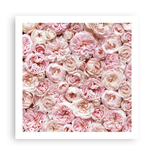 Póster - Salpicado de rosas - 60x60 cm