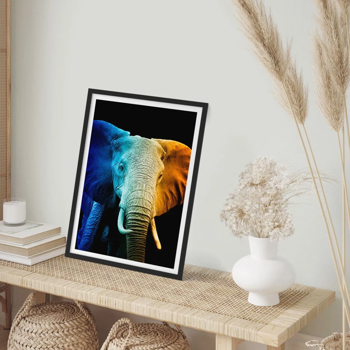 Póster en marco negro - Excéntrico, no un bicho raro - 40x50 cm