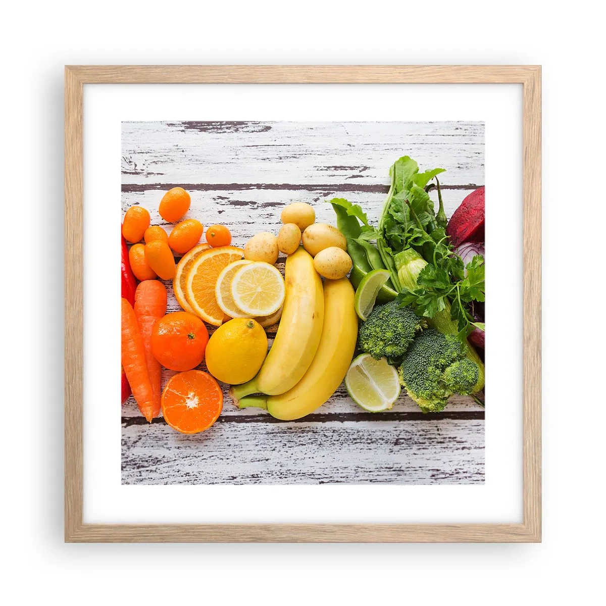 Póster en marco roble claro - ¿No es suficiente? - 40x40 cm