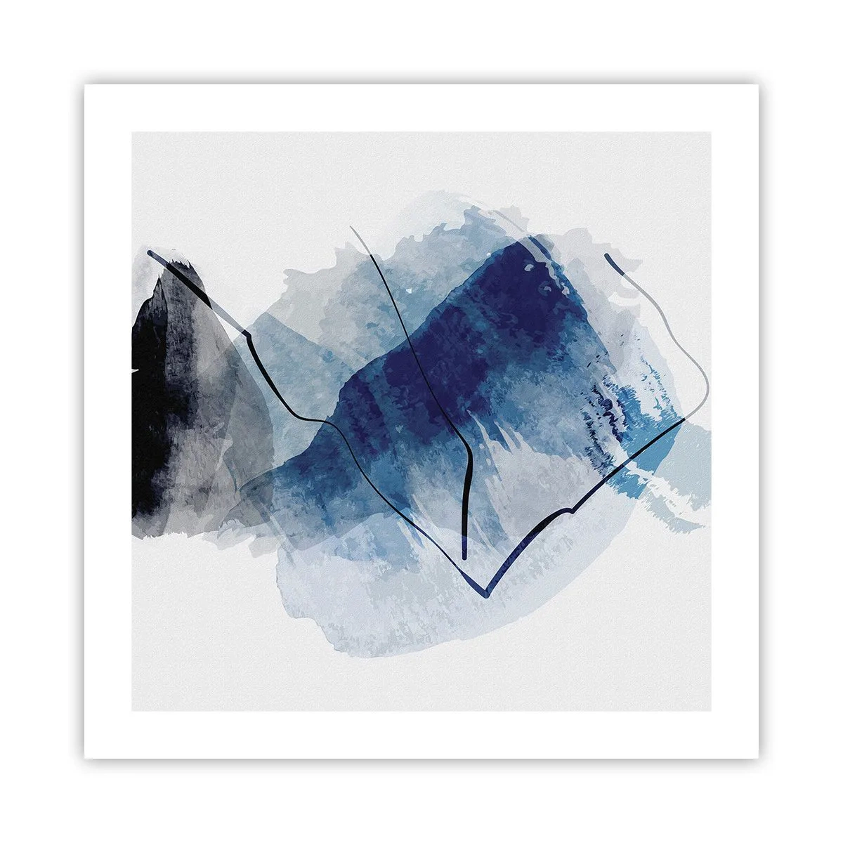 Póster - Montaña helada - 50x50 cm