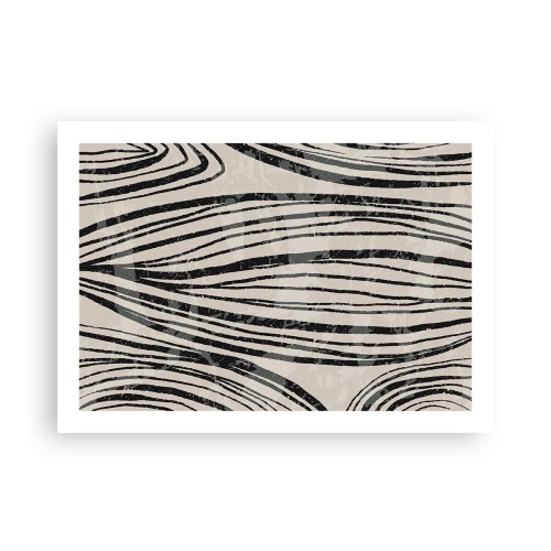 Póster - Salpicadura de líneas - 70x50 cm