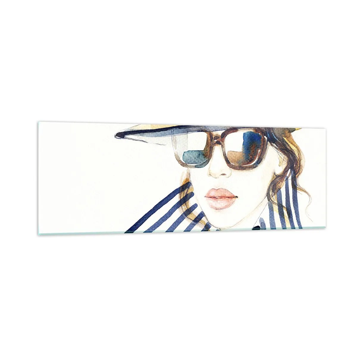 Cuadro sobre vidrio - Impresiones sobre Vidrio - ¡Florida le da la bienvenida! - 90x30 cm