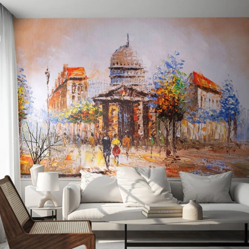 Fotomural personalizado Premium Sand - Un paseo parisino - Arquitectura, Ciudad, Francia