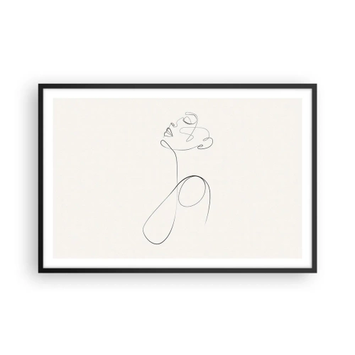 Póster en marco negro - En el bucle de los sueños - 91x61 cm