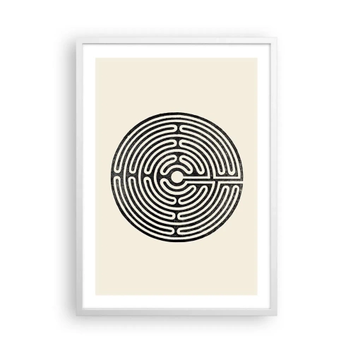 Póster en marco blanco - Orden misterioso - 50x70 cm