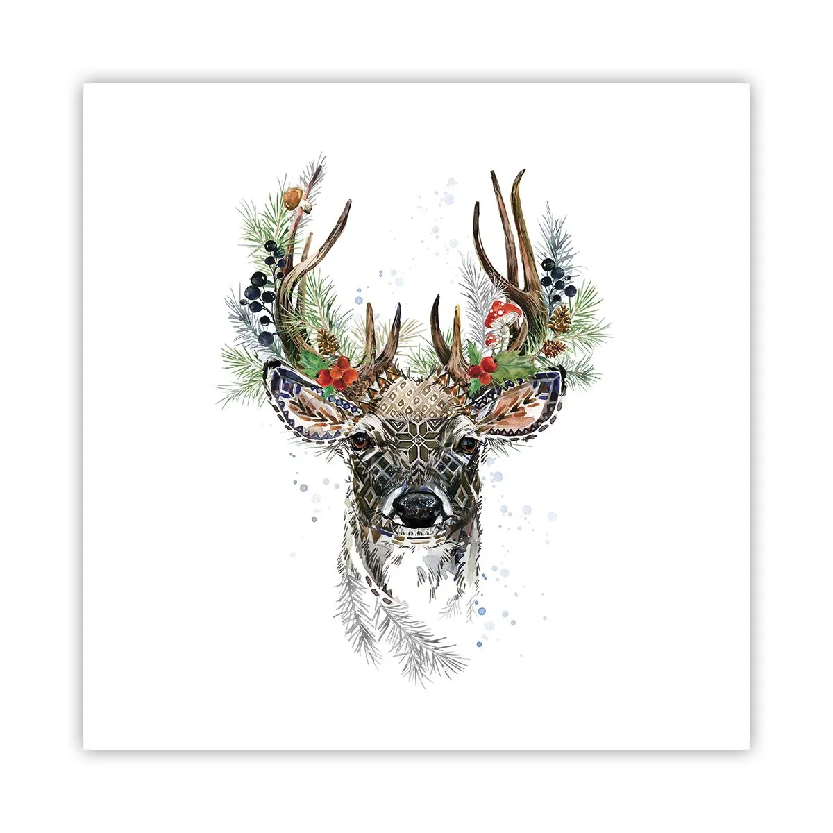 Póster - Con vestimenta festiva - 50x50 cm