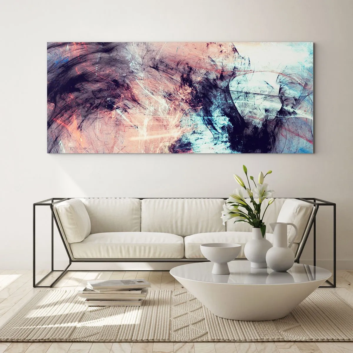 Cuadro sobre vidrio - Impresiones sobre Vidrio - Siente el viento - 90x30 cm