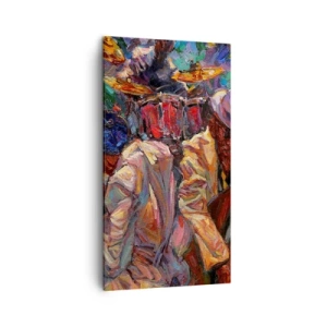 Cuadro sobre lienzo - Impresión de Imagen - En un ritmo mágico - 45x80 cm