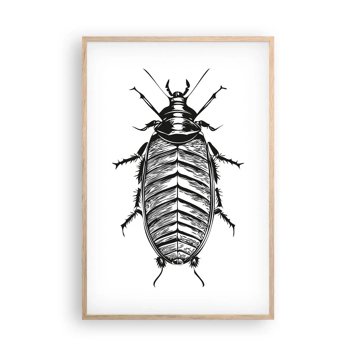 Póster en marco roble claro - ¡Qué espécimen! - 61x91 cm