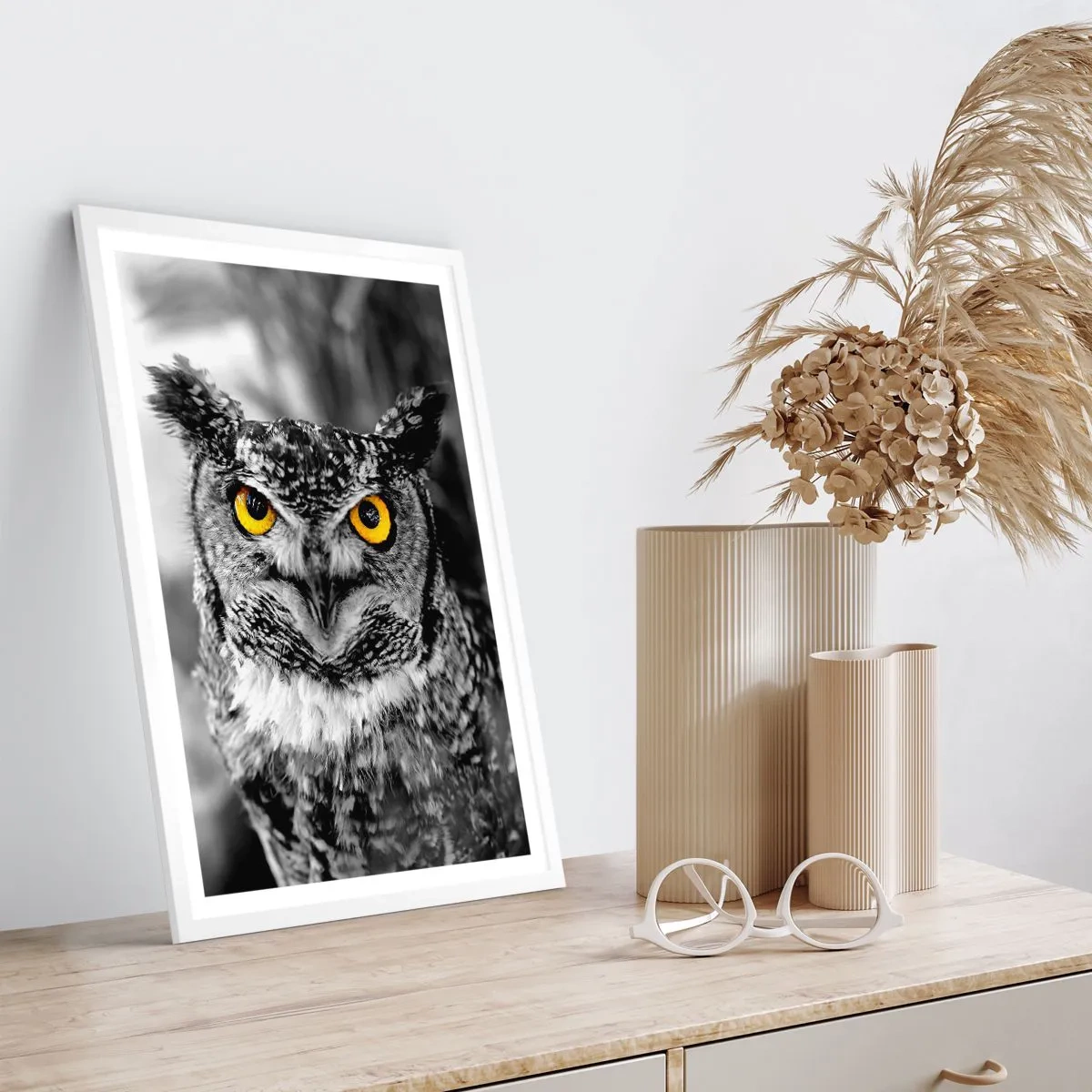 Póster en marco blanco - Nada se puede ocultar - 61x91 cm