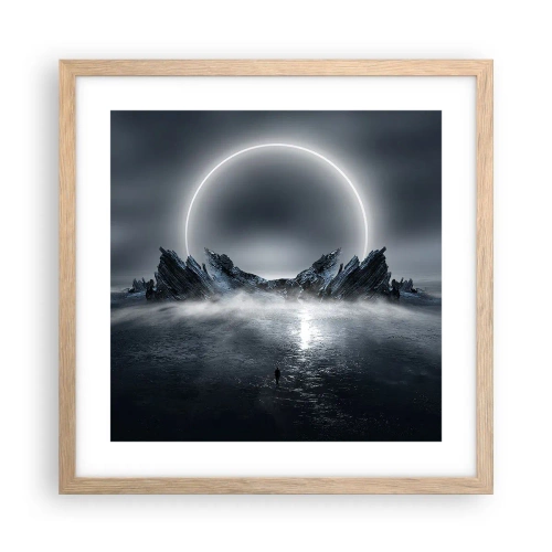 Póster en marco roble claro - El final del cuento - 40x40 cm