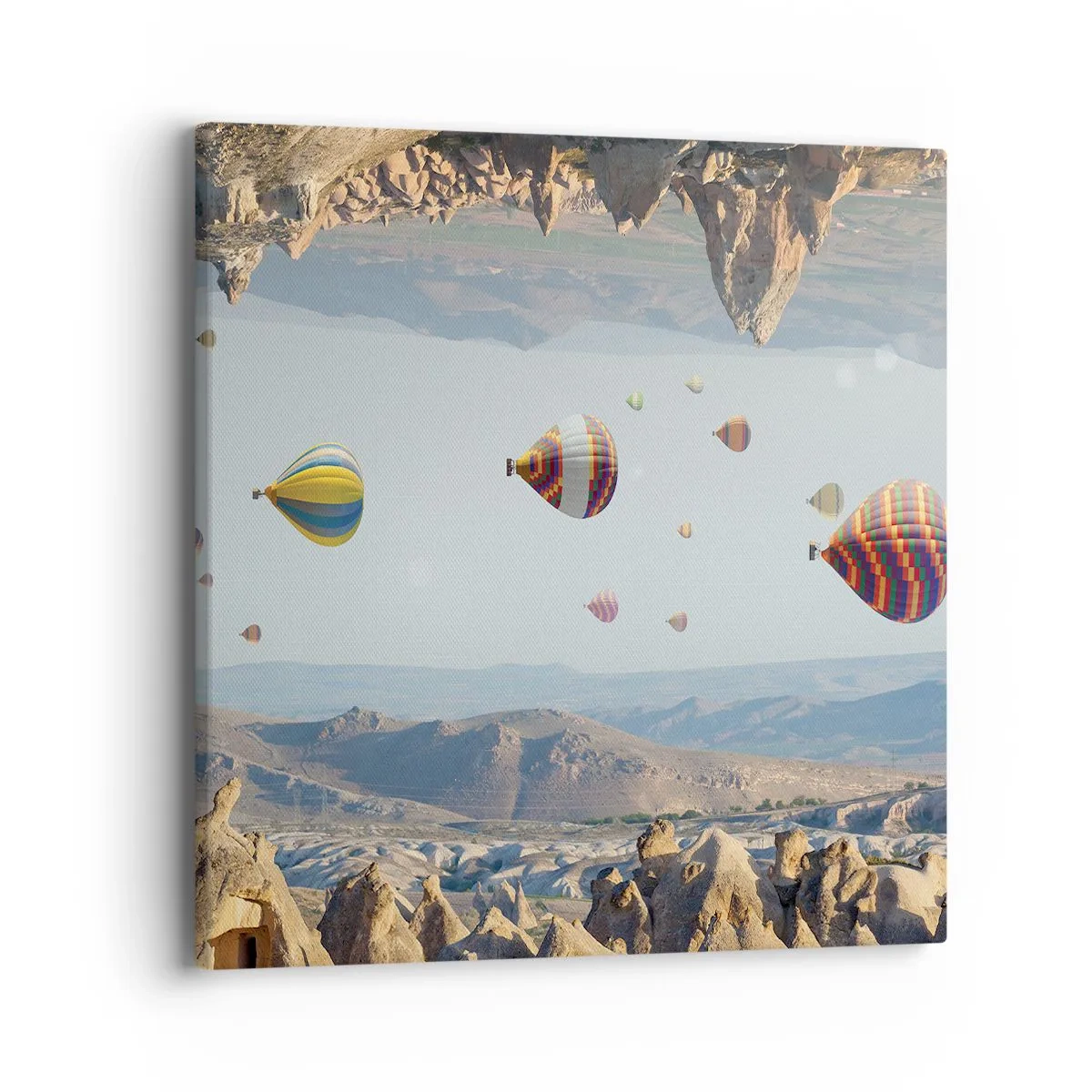 Cuadro sobre lienzo - Impresión de Imagen - Aquí todo es posible - 40x40 cm