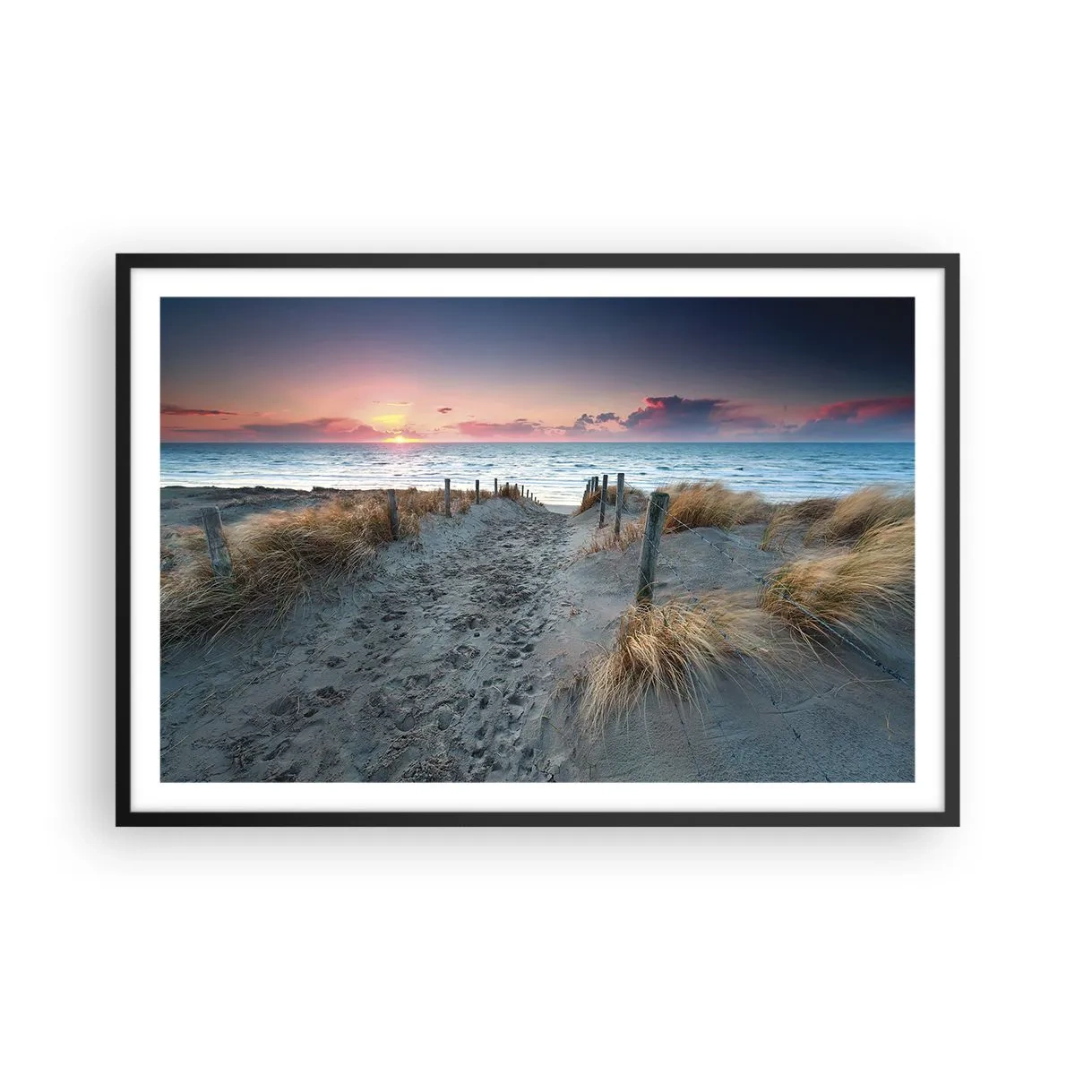 Póster en marco negro - Se derramó un arco iris de luminosidad.... - 91x61 cm