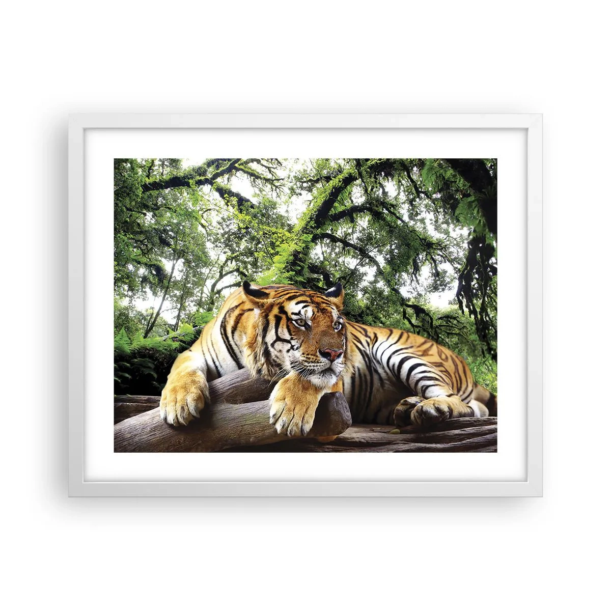 Póster en marco blanco - Atentamente - 50x40 cm