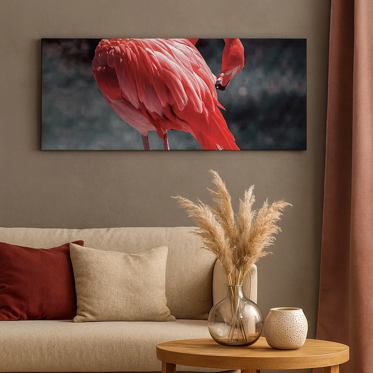 Cuadro sobre lienzo - Impresión de Imagen - Un poema carmesí de la naturaleza - 30x30 cm