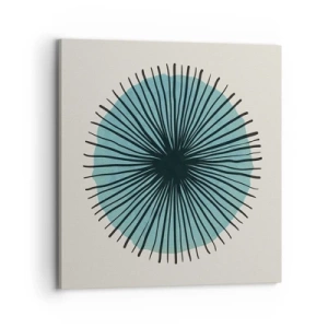 Cuadro sobre lienzo - Impresión de Imagen - Radiante en azul - 70x70 cm