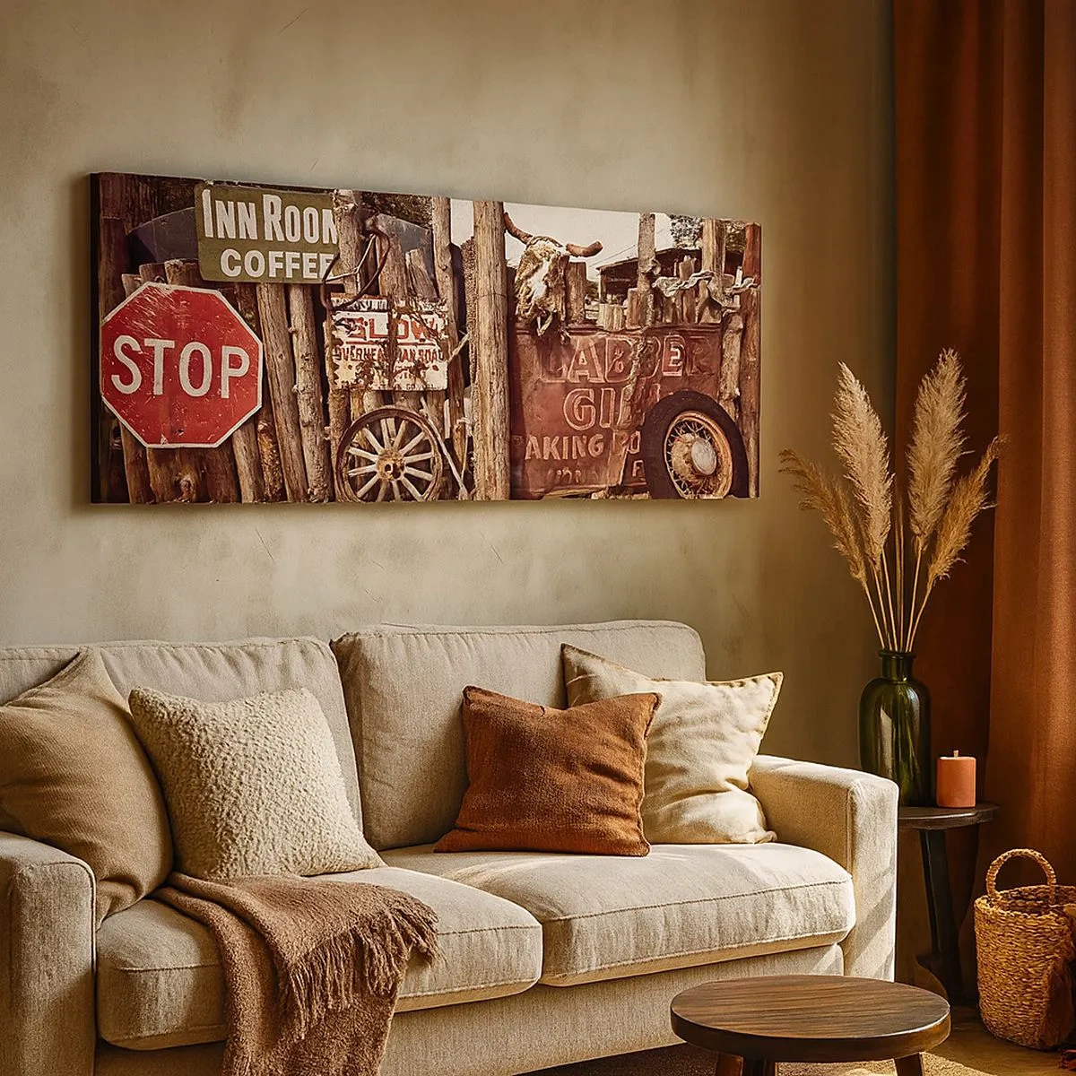 Cuadro sobre lienzo - Impresión de Imagen - Y el tiempo se detuvo - 100x40 cm