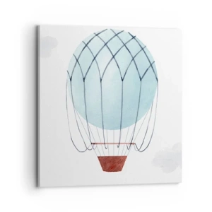 Cuadro sobre lienzo - Impresión de Imagen - Acariciando las nubes - 70x70 cm