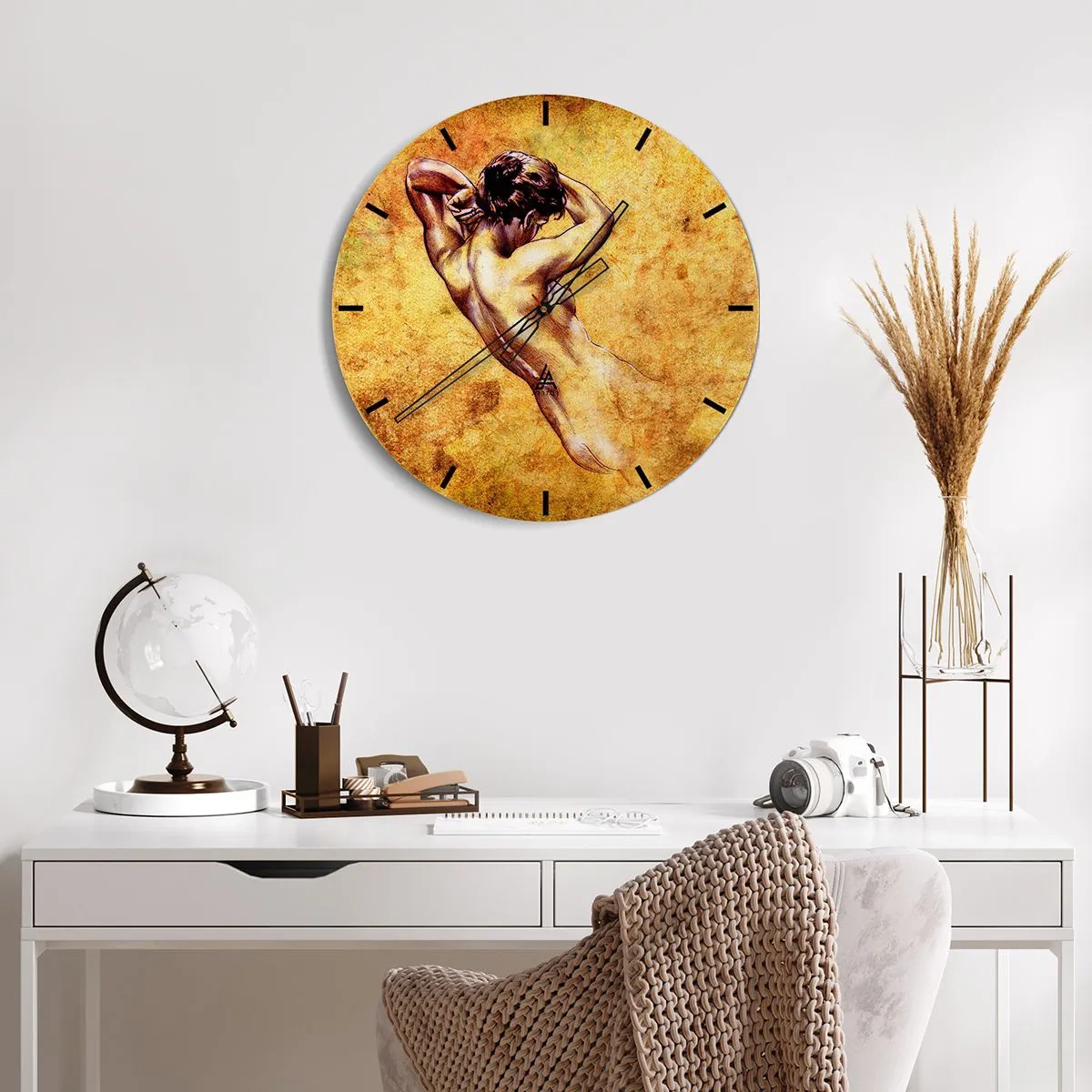 Reloj de pared - Reloj de vidrio - Revelado, pero todavía un misterio - 30x30 cm