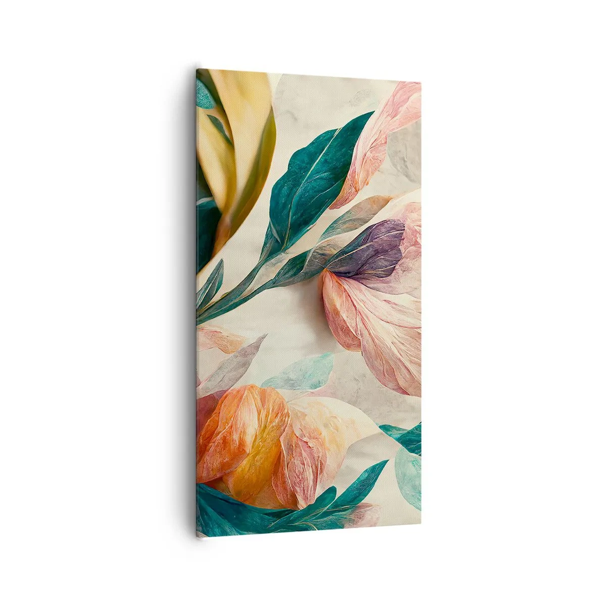 Cuadro sobre lienzo - Impresión de Imagen - Flores de las islas del sur - 65x120 cm