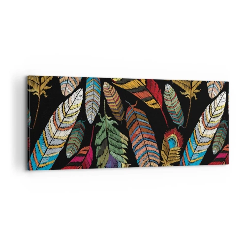 Cuadro sobre lienzo - Impresión de Imagen - Carnaval de las aves - 100x40 cm