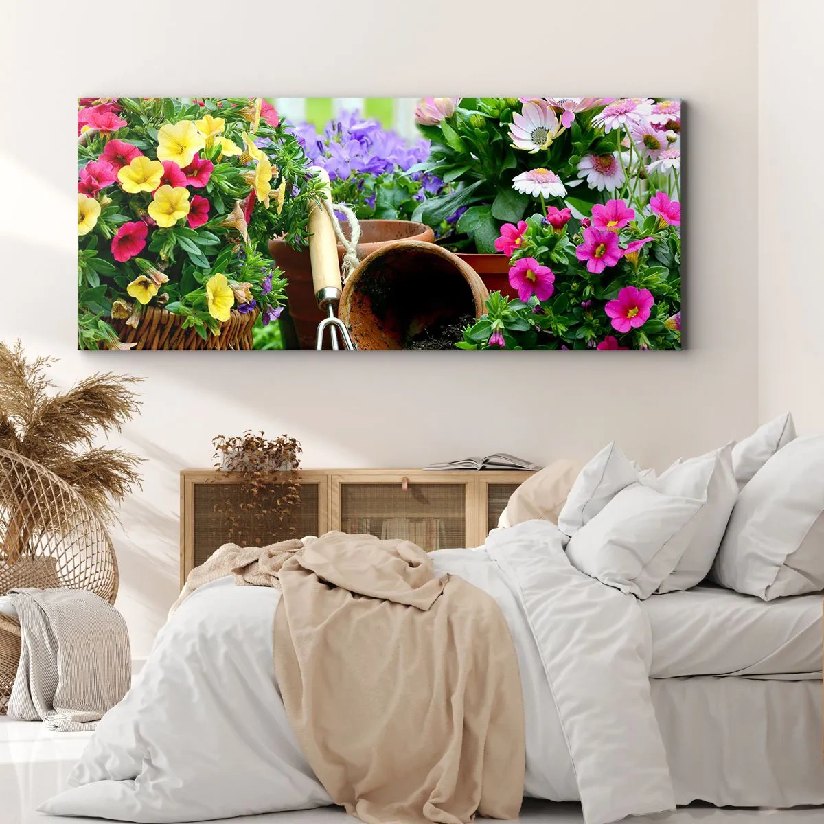 Cuadro sobre lienzo - Impresión de Imagen - El jardín de Sofía - 100x40 cm