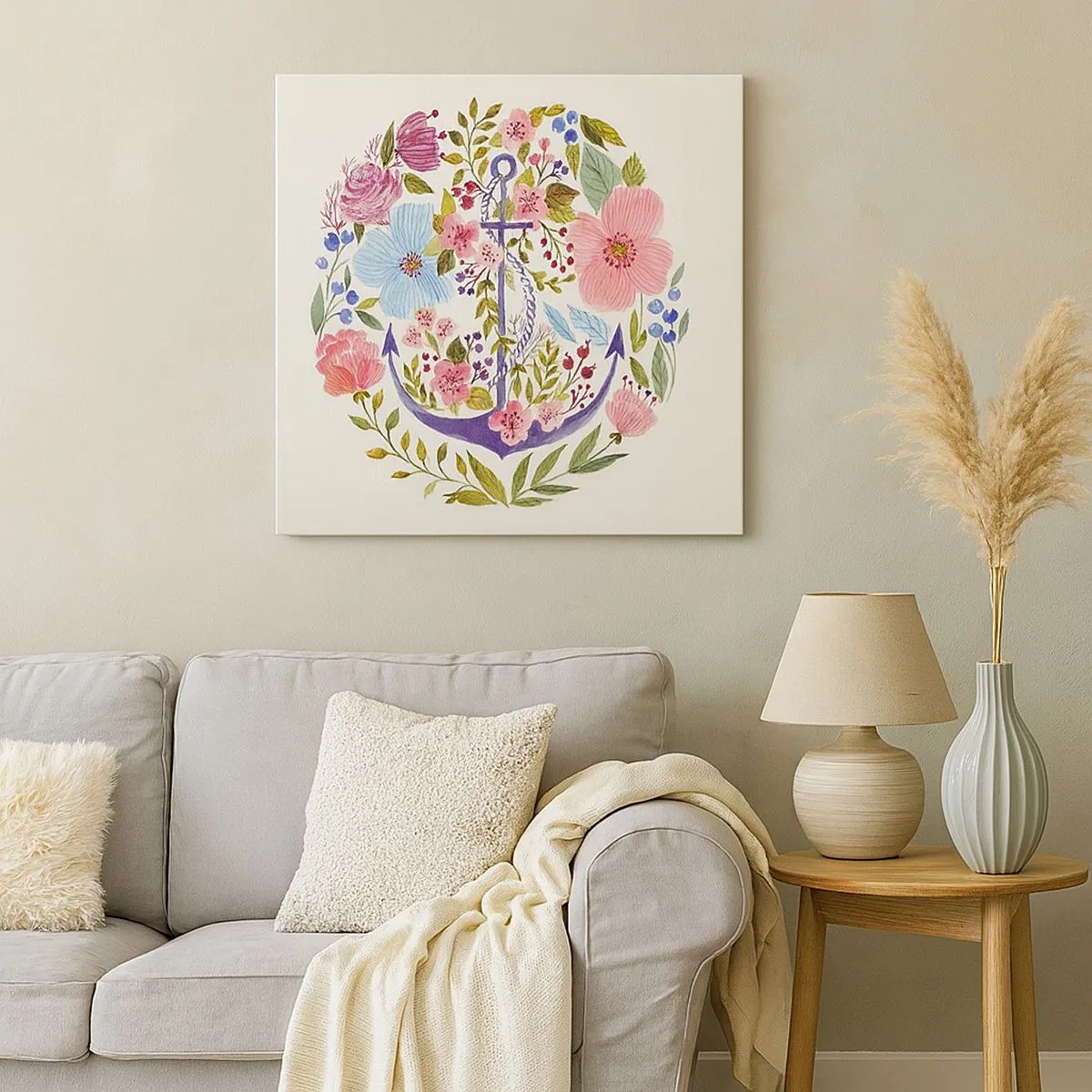 Cuadro sobre lienzo - Impresión de Imagen - El sueño reparador de un marinero - 30x30 cm