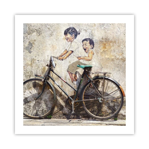 Póster - ¿Verdadero o falso? - 50x50 cm