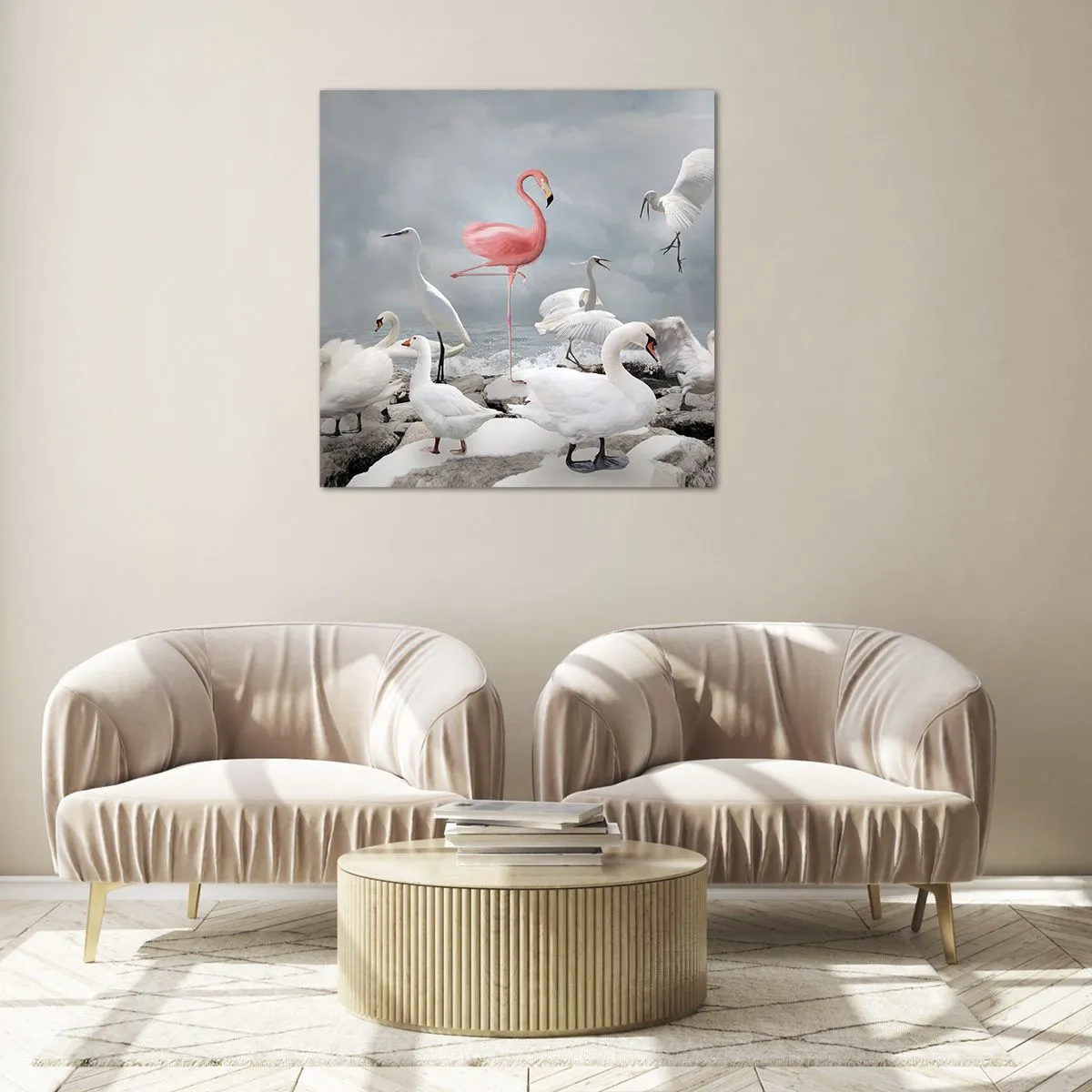 Cuadro sobre vidrio - Impresiones sobre Vidrio - ¿De dónde vengo? - 70x70 cm