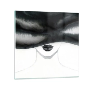 Cuadro sobre vidrio - Impresiones sobre Vidrio - Un misterio sensual - 40x40 cm