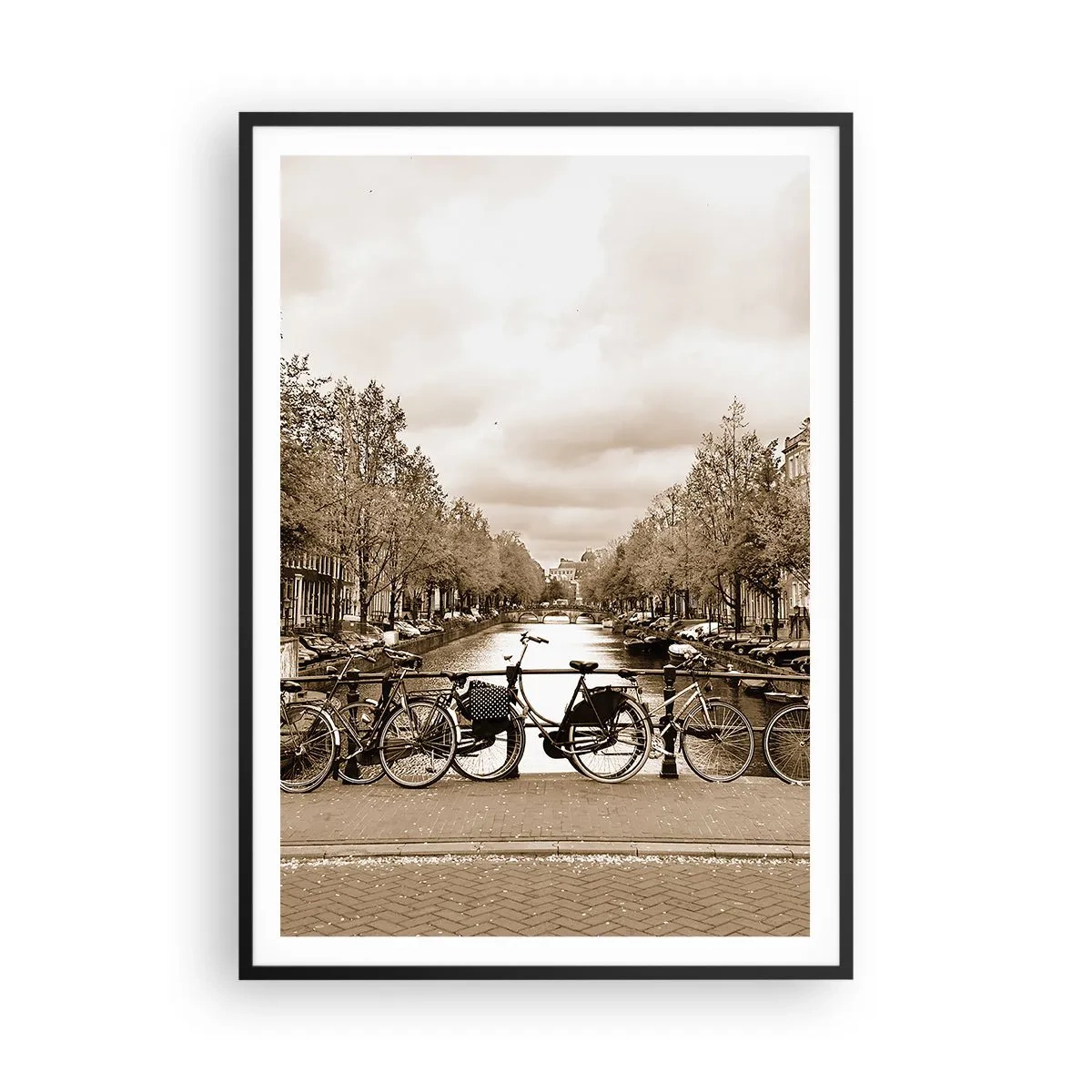 Póster en marco negro - Holanda solo hay una - 70x100 cm