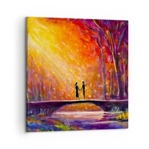 Cuadro sobre lienzo - Impresión de Imagen - El cielo también los ama - 60x60 cm