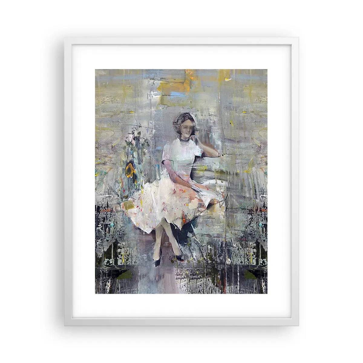 Póster en marco blanco - Clásica y moderna - 40x50 cm