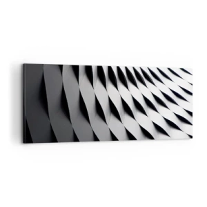Cuadro sobre lienzo - Impresión de Imagen - En la superficie de las ondas - 100x40 cm