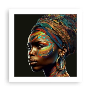 Póster - Reina africana - 50x50 cm
