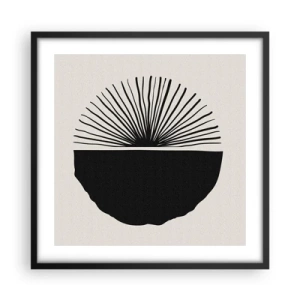 Póster en marco negro - Un abanico de posibilidades - 50x50 cm