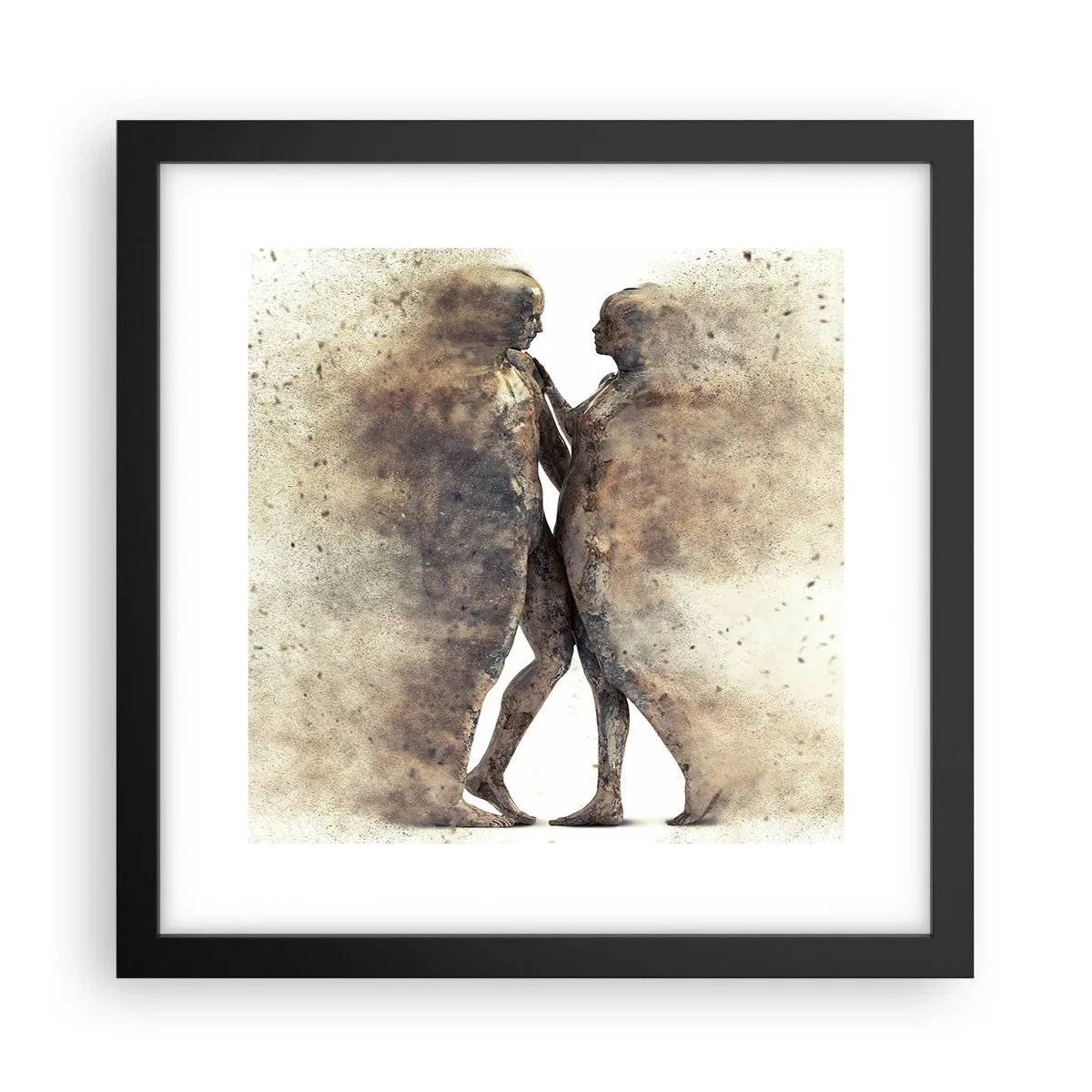 Póster en marco negro - Del polvo resurgieron para amar - 30x30 cm