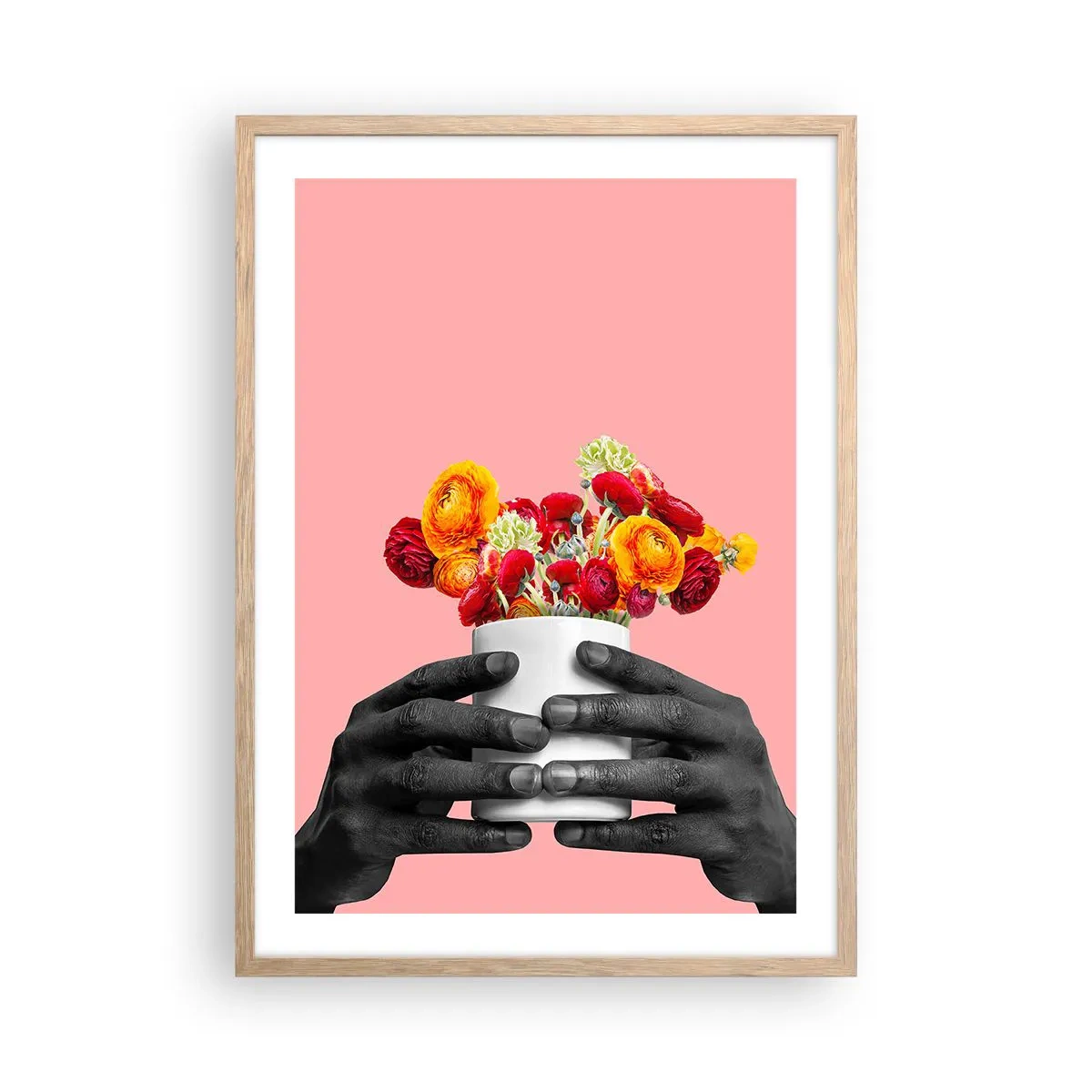 Póster en marco roble claro - La apoteosis de la vida - 50x70 cm