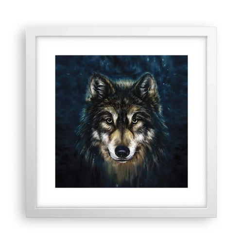 Póster en marco blanco - ¿Alfa? Y omega - 30x30 cm