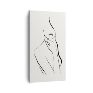 Cuadro sobre lienzo - Impresión de Imagen - Una ola de melancolía - 45x80 cm