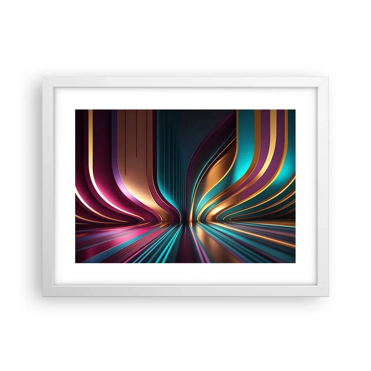 Póster en marco blanco - Arquitectura de la luz - 40x30 cm